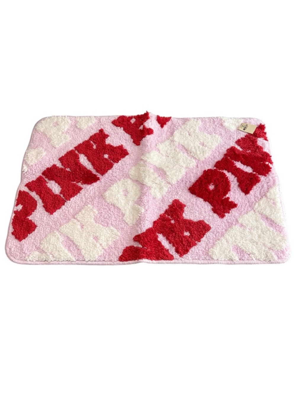 Pink Logo Bath Mat